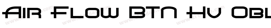 Air Flow BTN Hv Oblique字体转换